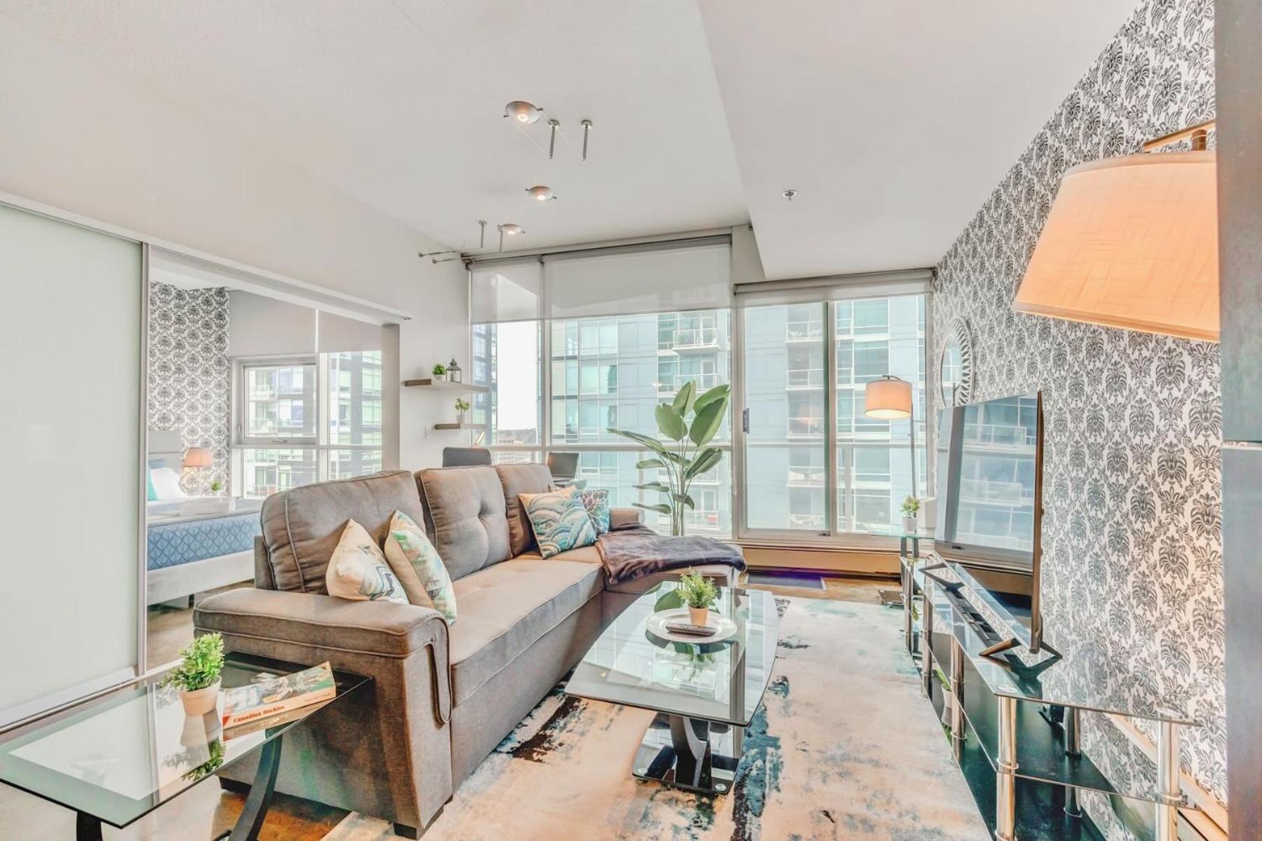 Luxury 2Br Condo - King Bed - Stunning City Views Calgary Luaran gambar